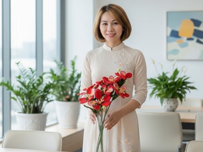 Tinh Tế & Đong Đầy Yêu Thương: Hoa Phượng Móc Thủ Công Dành Tặng Mẹ, Tặng Nàng